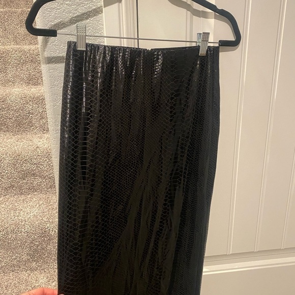 Kim Shui Black Croc-Embossed Jersey Midi Skirt - NWT - Picture 14 of 15